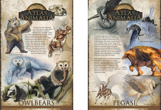 Atlas Animalia: Creature Posters (12x18in)
