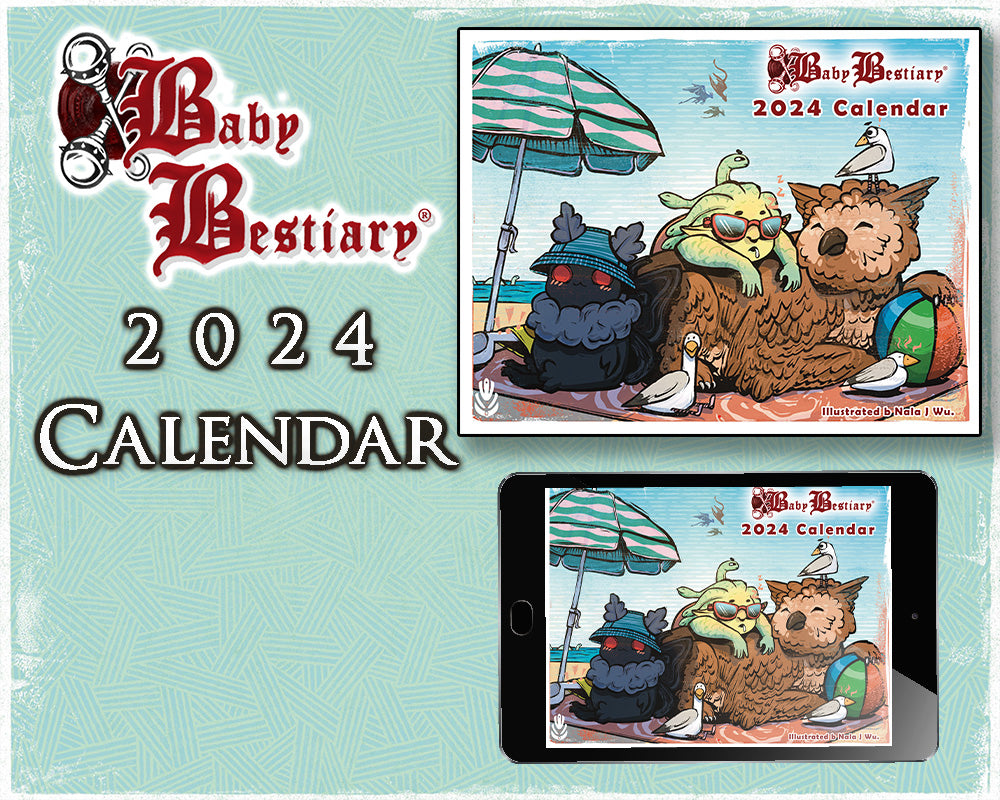 Baby Bestiary Calendar (2024, 2023, 2022, 2021, 2020)