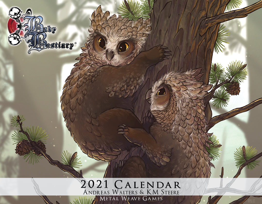 Baby Bestiary Calendar (2024, 2023, 2022, 2021, 2020)