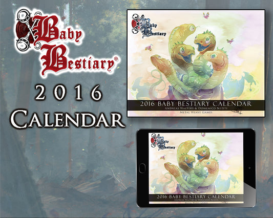 Baby Bestiary Calendar (2019, 2018, 2017, 2016, 2015) - Digital Edition