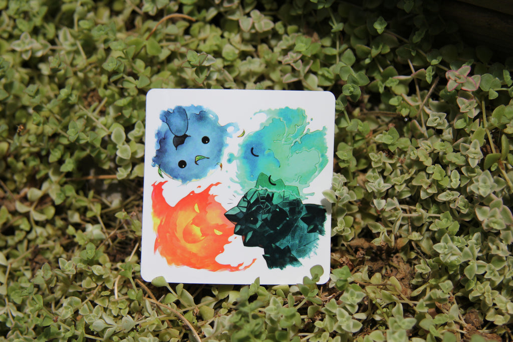 Elementlet Friends Sticker