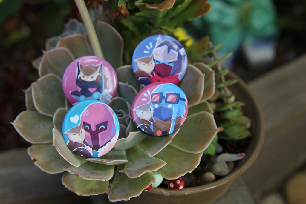 Hyper Light Owlbear Button 4-Pack