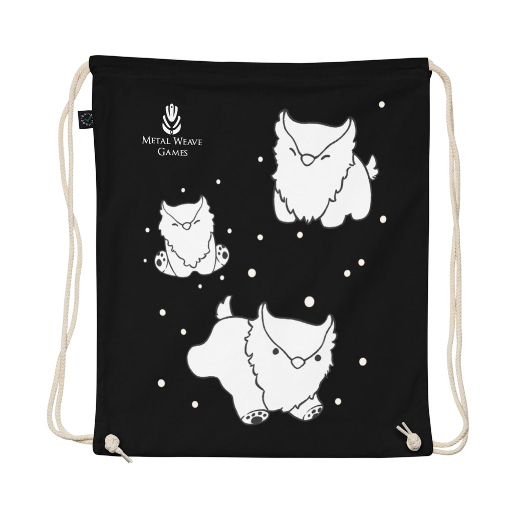 Owlbear Organic cotton drawstring bag